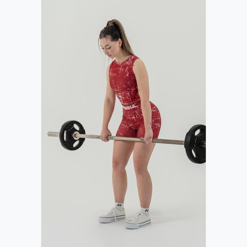 Trainings Shorts Damen NEBBIA 5″ Hammies High Waisted red 7