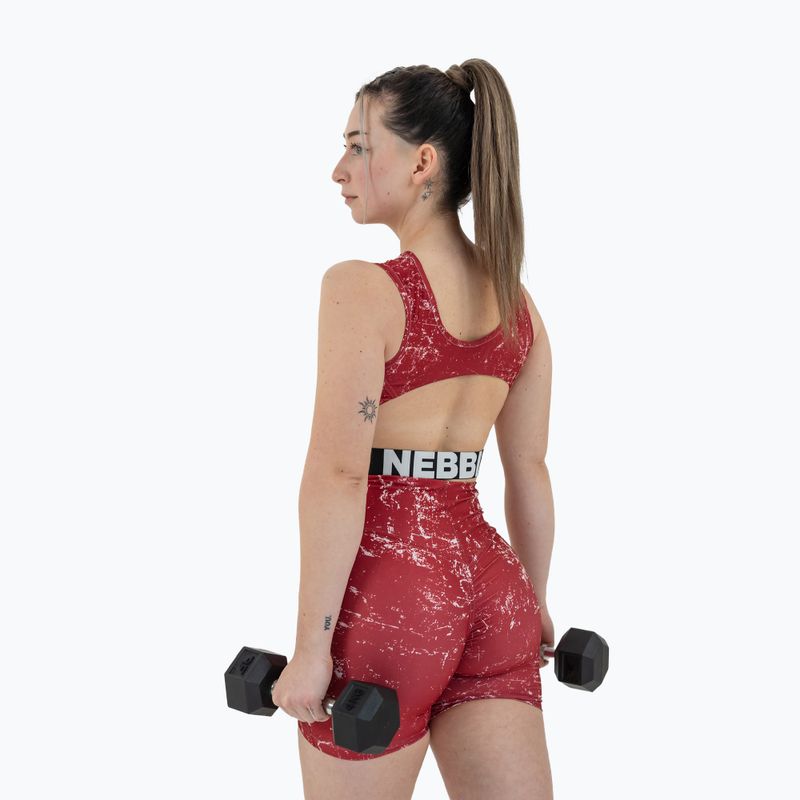 Trainings Shorts Damen NEBBIA 5″ Hammies High Waisted red 8