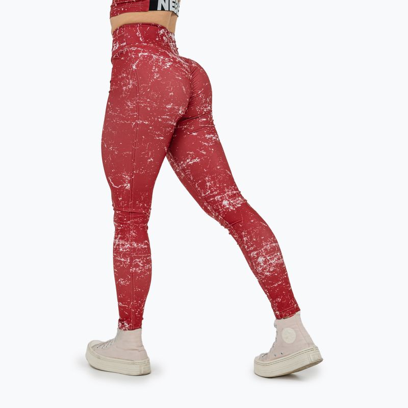 Trainingsleggings Damen NEBBIA Rough Girl red 3