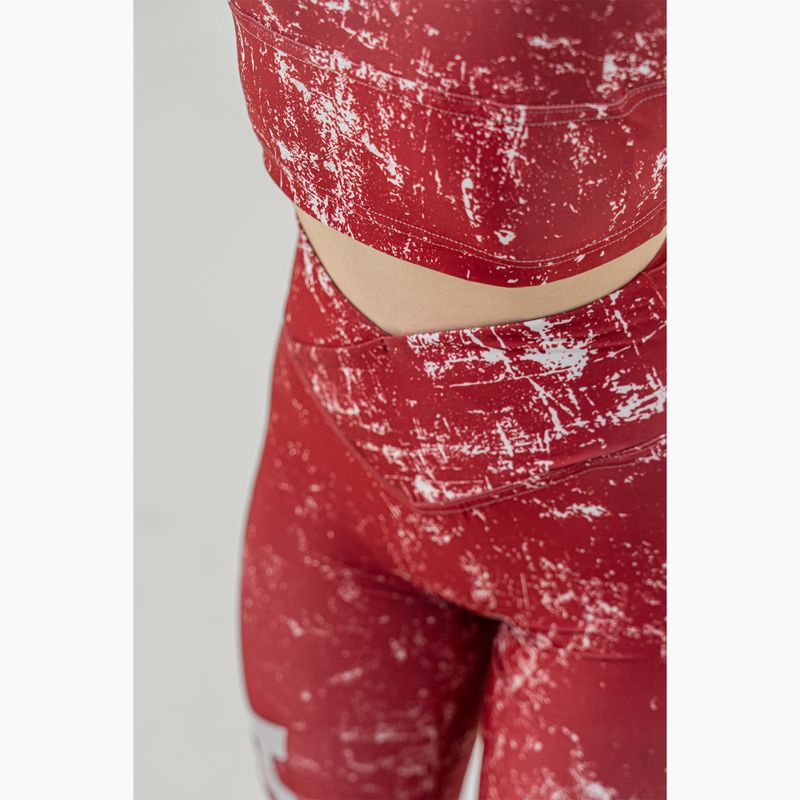 Trainingsleggings Damen NEBBIA Rough Girl red 4