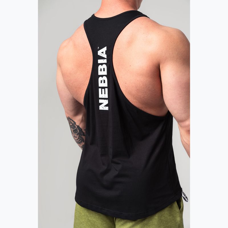 Herren-Trainings-Tanktop NEBBIA Flexin schwarz 4