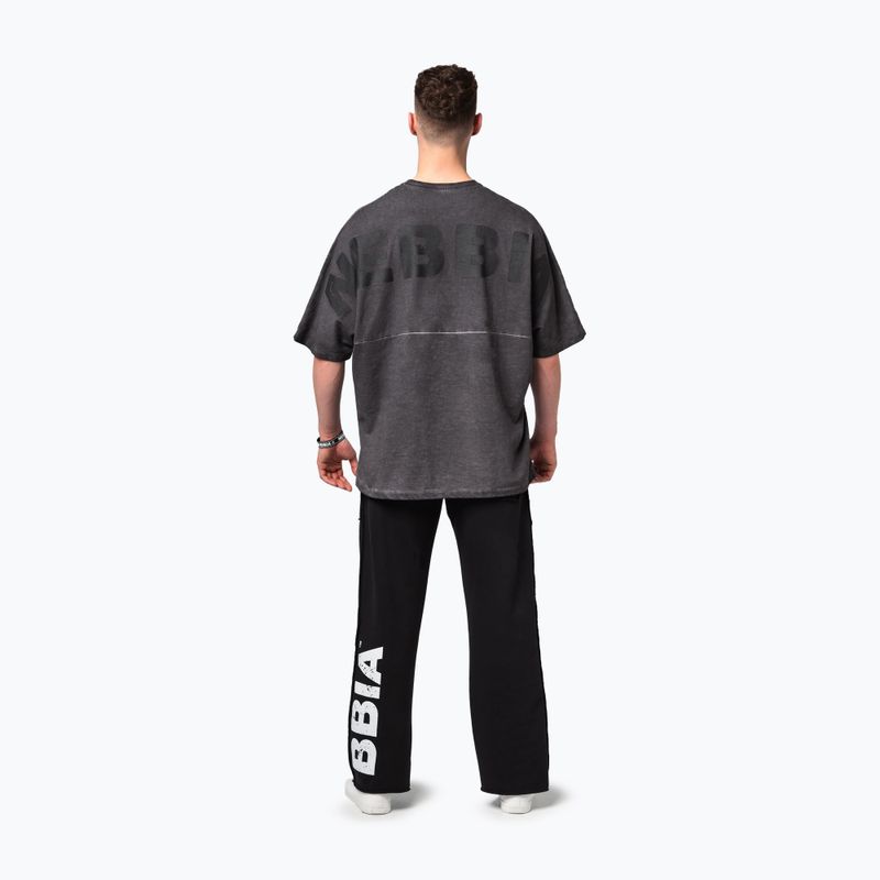 Trainingsshirt Herren NEBBIA Washed-Off Heavyweight No Shortcuts black 3