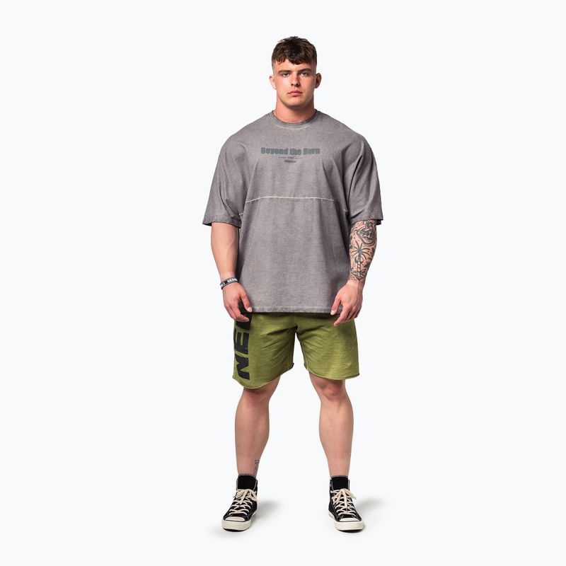 Trainingsshirt Herren NEBBIA Washed-Off Heavyweight No Shortcuts light grey 2