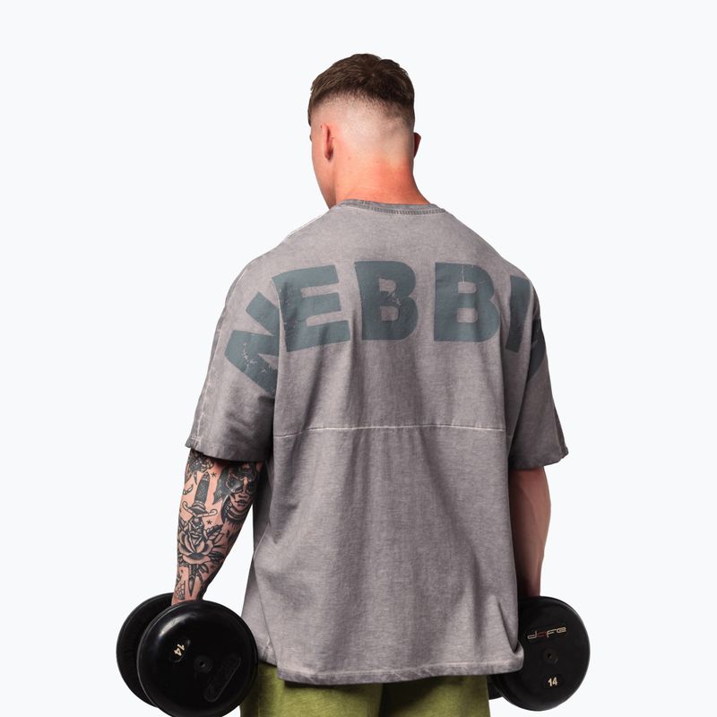 Trainingsshirt Herren NEBBIA Washed-Off Heavyweight No Shortcuts light grey 3