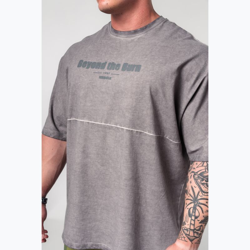 Trainingsshirt Herren NEBBIA Washed-Off Heavyweight No Shortcuts light grey 4
