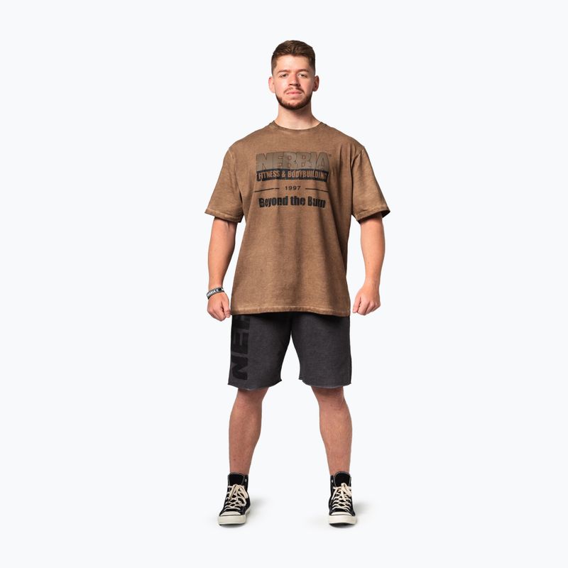 Trainingsshirt NEBBIA Washed-Off Heritage light brown 2