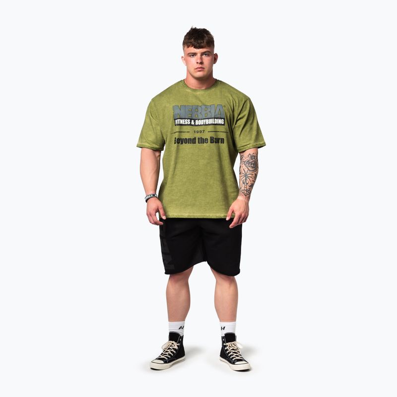 Trainingsshirt NEBBIA Washed-Off Heritage green 2