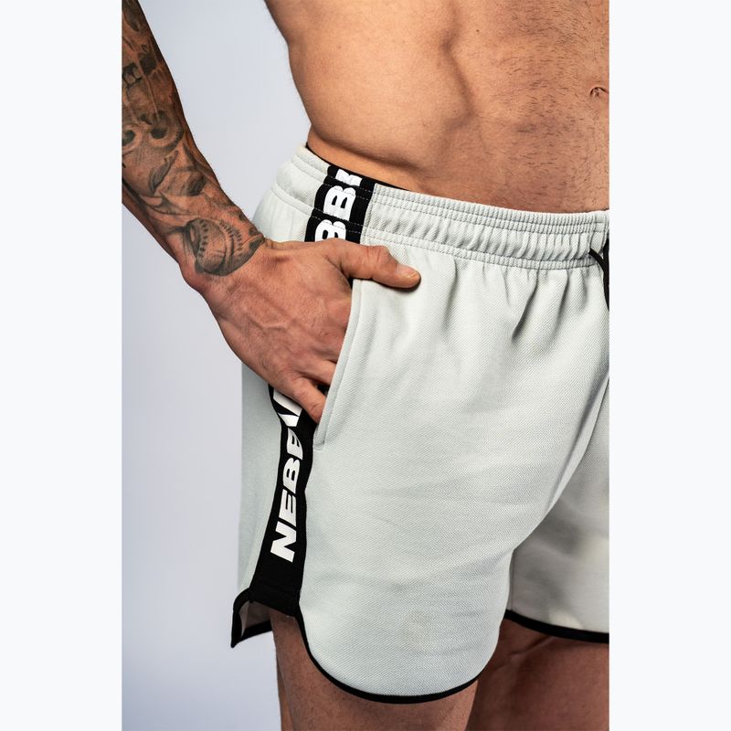 Herren-Trainingsshorts NEBBIA Hero light grey 5
