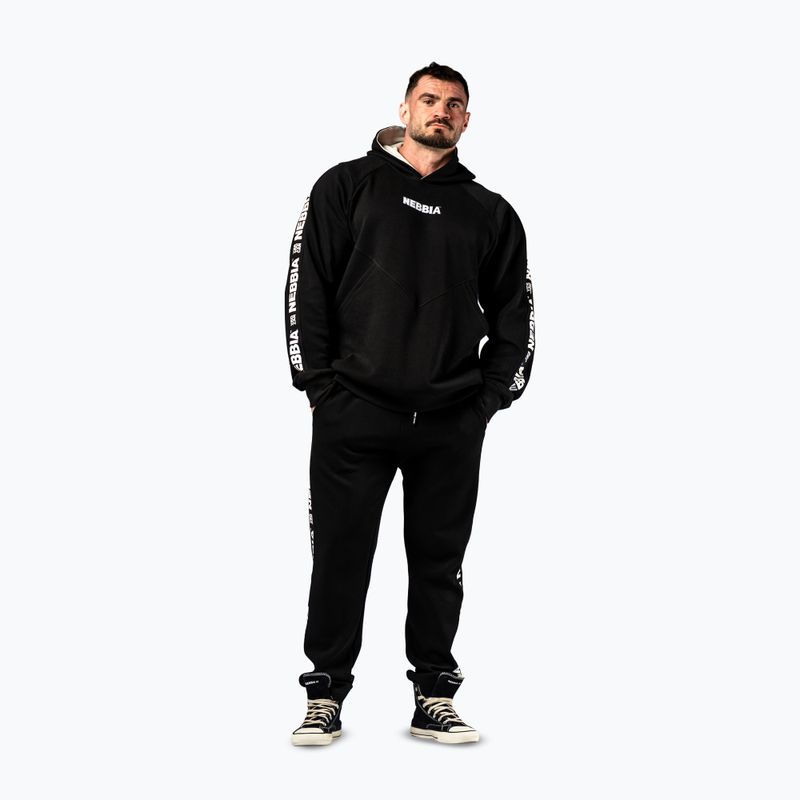 Herrenpullover NEBBIA Hero Hoodie black 2