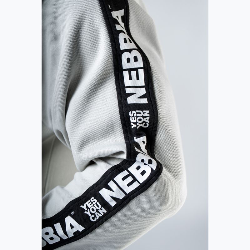 Herrenpullover NEBBIA Hero Hoodie light grey 5