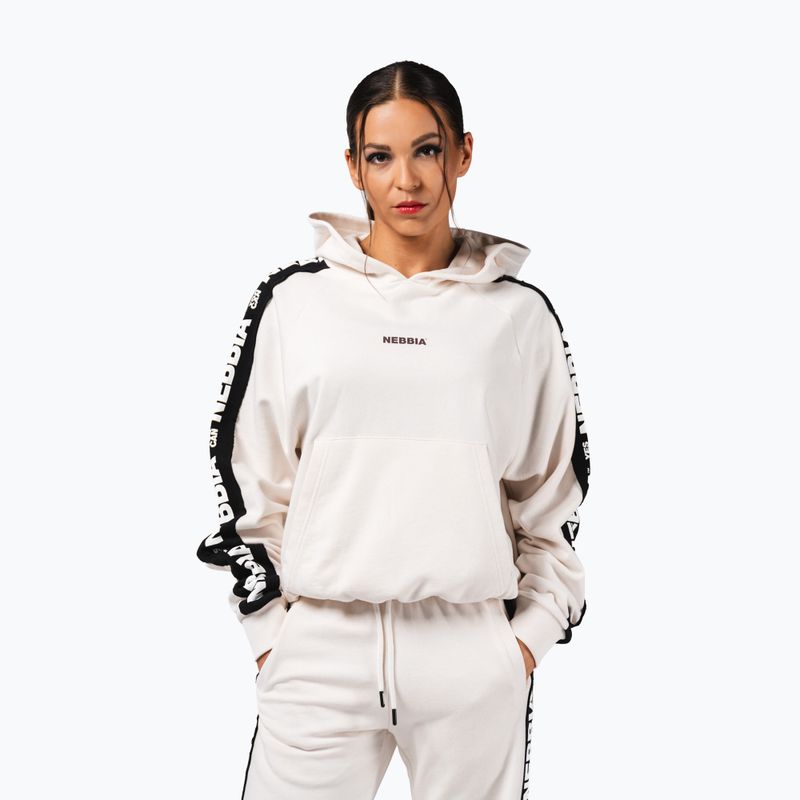 Damenpullover NEBBIA Off-Duty Hoodie cream