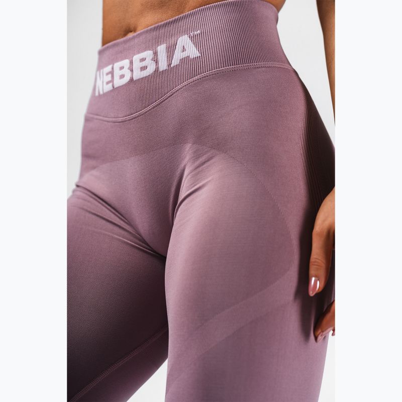 Damen-Trainingsleggings NEBBIA Flow Seamless Hight Waist Push Up pink 6