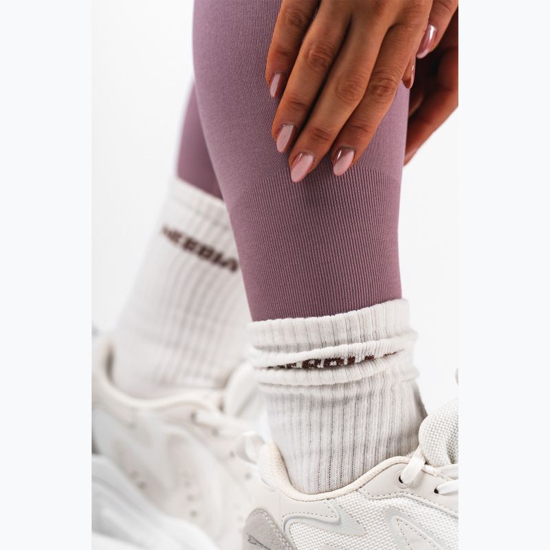 Damen-Trainingsleggings NEBBIA Flow Seamless Hight Waist Push Up pink 9
