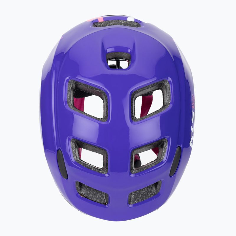 Kellys Zigzag 022 lila Kinder Fahrradhelm 6