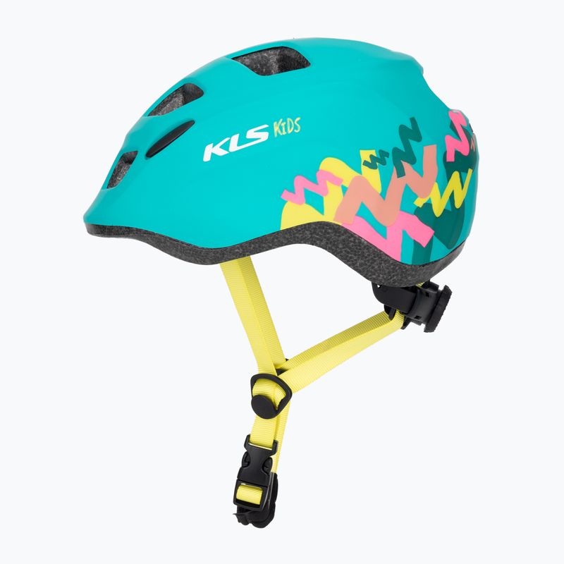 Kellys Zigzag 022 türkisfarbener Kinderfahrradhelm 3