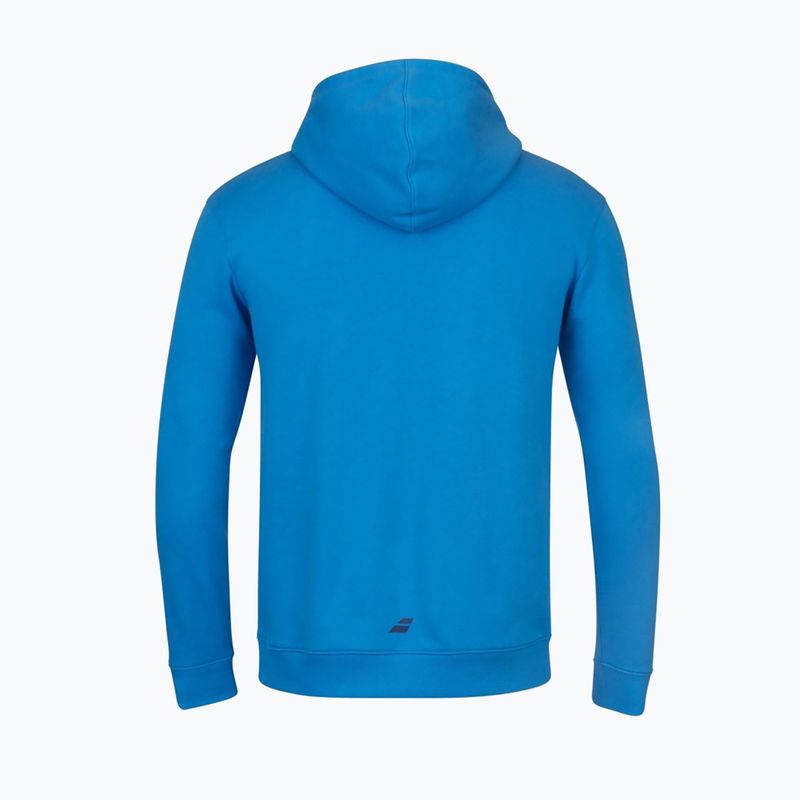 Herren Babolat Exercise Hood Sweatshirt blau aster