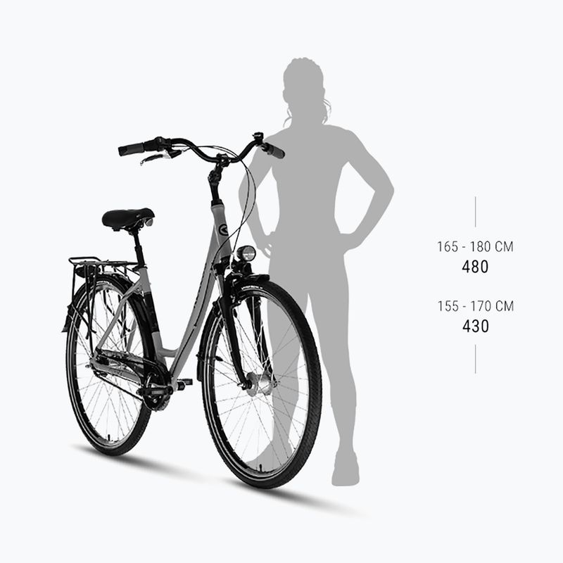 Damen-Stadtrad Kellys Avery 50 28" graphite grey 3