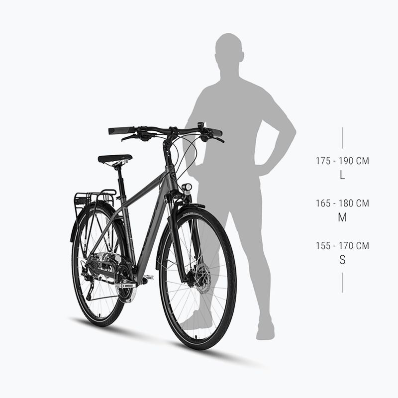 Trekkingrad Kellys Carson 10 28" moonstone grau 2
