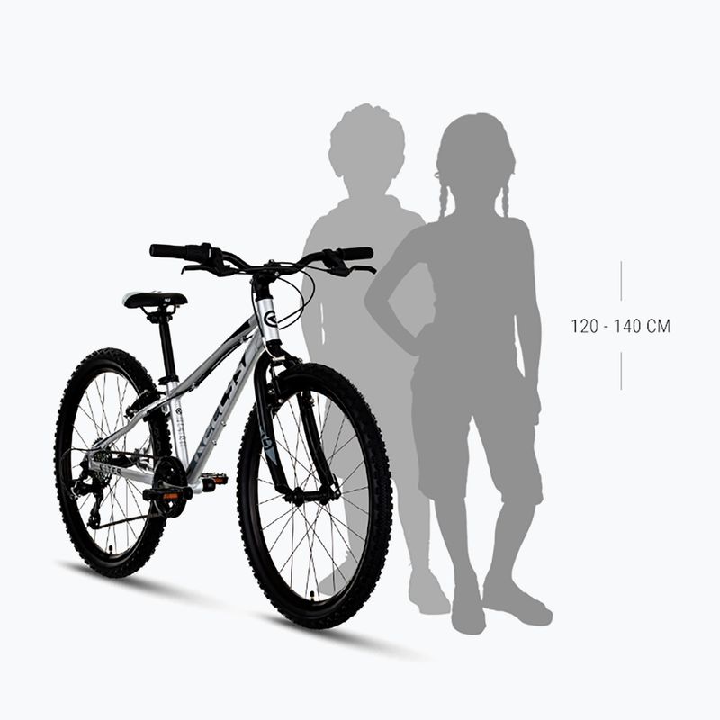 Kinderfahrrad Kellys Kiter 30 24" silber 3