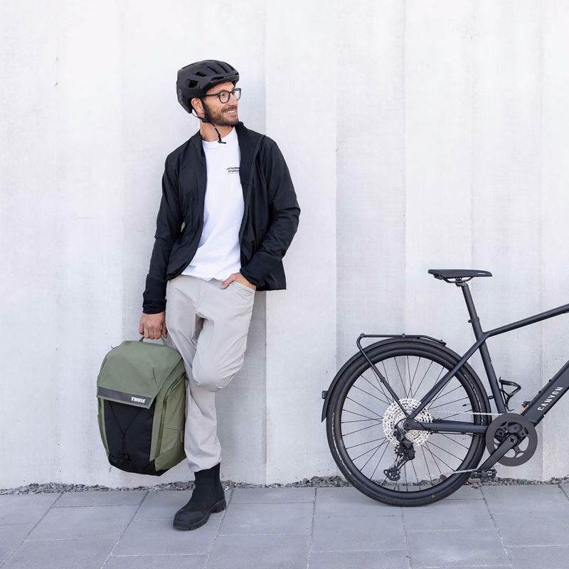 Thule Paramount 28 l soft grüner Fahrradrucksack 5
