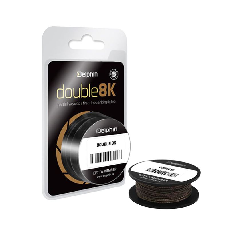 Delphin Hookline Double 8K geflochten braun 500702015