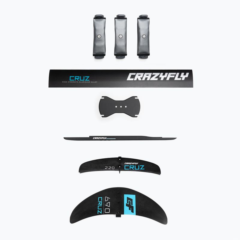 Kitesurfing Brett + Tragflügel CrazyFly Chill Cruz 690 blau T011-0004 9