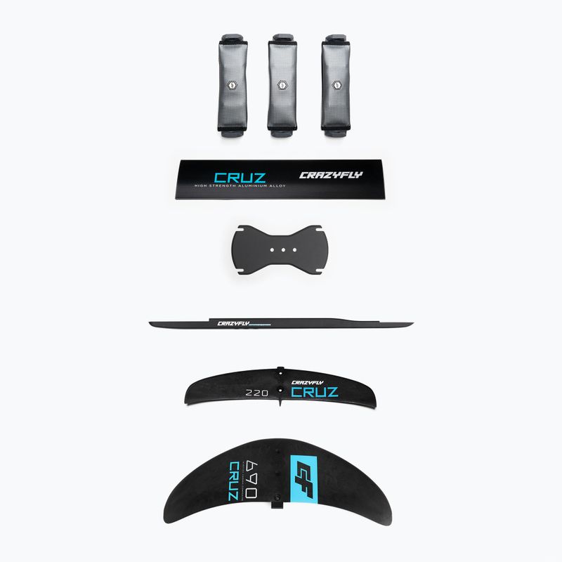 Kitesurfing Brett + Tragflügel CrazyFly Chill Cruz 690 blau T011-0008 9