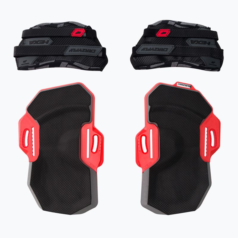 CrazyFly Hexa II Extreme Kiteboard Pads und Gurte schwarz T016-0261