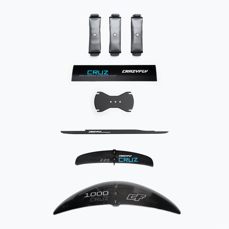 Kitesurfing Brett + Tragflügel CrazyFly Chill Cruz 1000 blau T011-0009 9