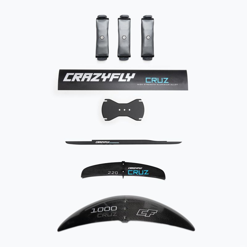 Kitesurfing Brett + Tragflügel CrazyFly Chill Cruz 1000 blau T011-0010 9