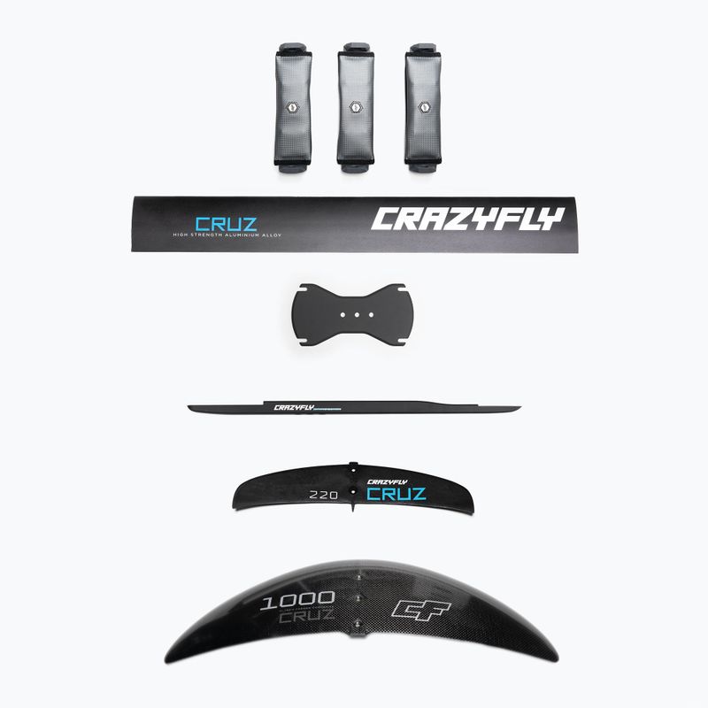 Kitesurfing Brett + Tragflächenprofil CrazyFly Chill Cruz 1000 blau T011-0011 9