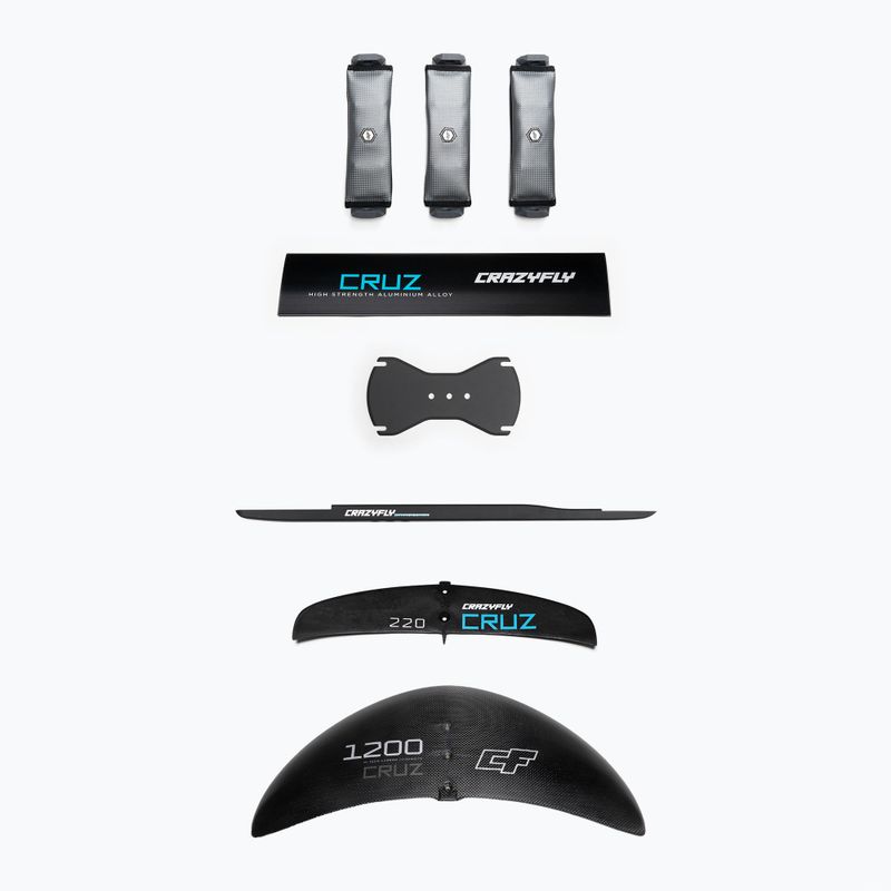 Kitesurfing Brett + Tragflächenprofil CrazyFly Chill Cruz 1200 blau T011-0013 9
