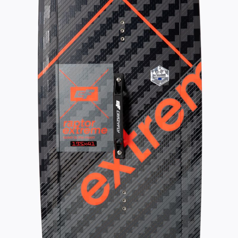 CrazyFly Raptor Extreme grau-rot Kiteboard T002-0299 4