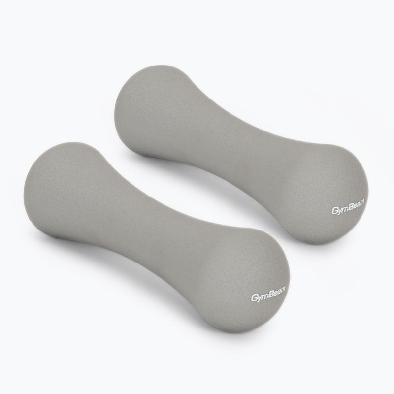 Kurzhanteln GymBeam Neoprene Dumbbells 2 x 1 kg light grey