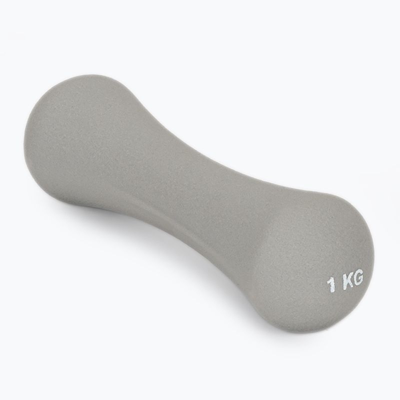 Kurzhanteln GymBeam Neoprene Dumbbells 2 x 1 kg light grey 4