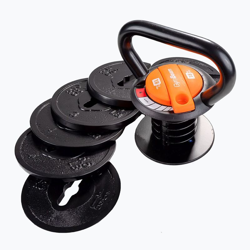 Verstellbare Kettlebell GymBeam Kettlebell Adjustable 18 kg black 4