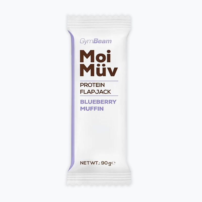 Proteinriegel GymBeam MoiMüv Flapjack 90 g blueberry muffin