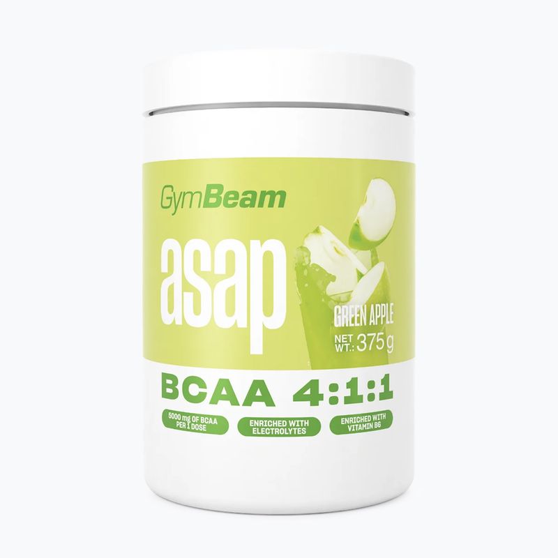 Aminosäuren GymBeam ASAP BCAA 375 g green apple