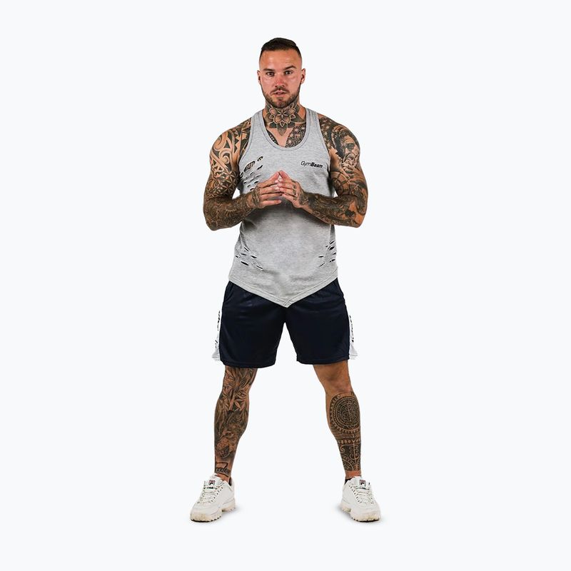 Herren-Shorts GymBeam Vertical navy 2