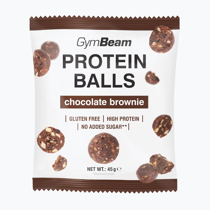 Protein-Bällchen GymBeam Protein Balls 45 g chocolate brownie