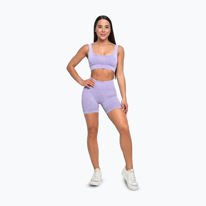 Damen-Trainingsshorts GymBeam Lift violet 2