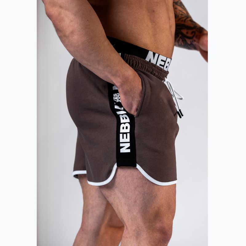 Herren-Trainingsshorts NEBBIA Hero brown 3