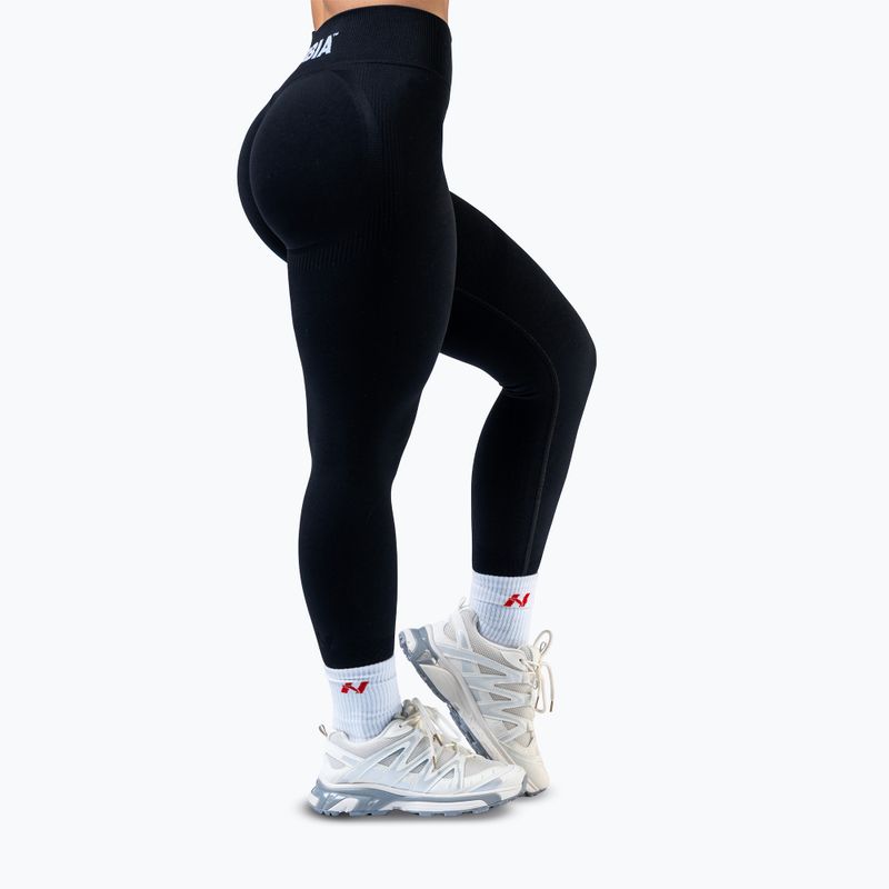 Damen Trainingsleggings NEBBIA Power schwarz 4