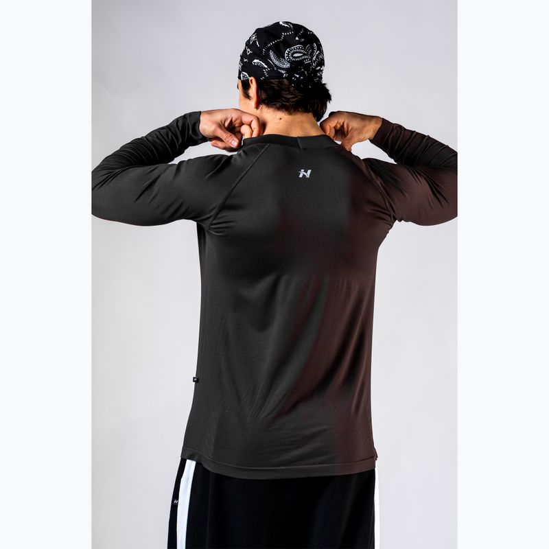 Herren-Trainingslangarmshirt NEBBIA Power black 4