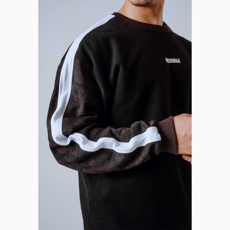 Herrenpullover NEBBIA Power FZ dark brown camo 5