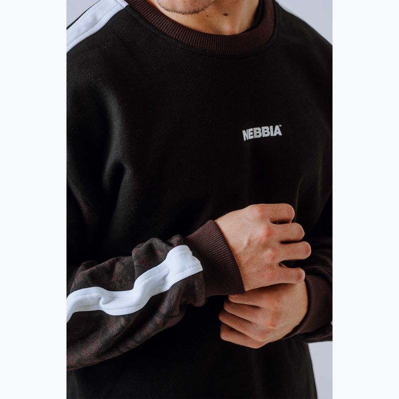 Herrenpullover NEBBIA Power FZ dark brown camo 6