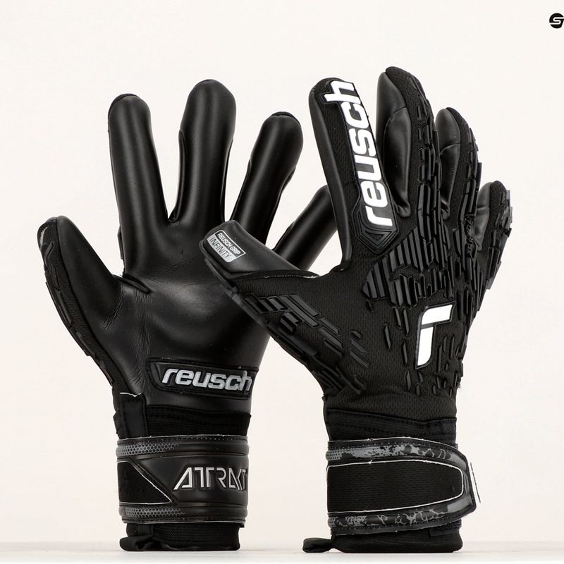 Reusch Attrakt Freegel Infinity Finger Support Torwarthandschuhe schwarz 5370730-7700 9