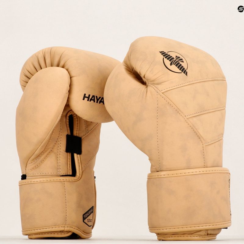 Hayabusa T3 LX hellbraune Boxhandschuhe 11