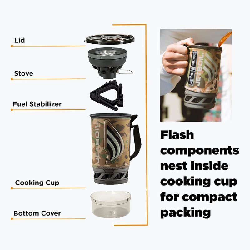 Jetboil New Flash Set Reisekocher braun FLCM-EU 5