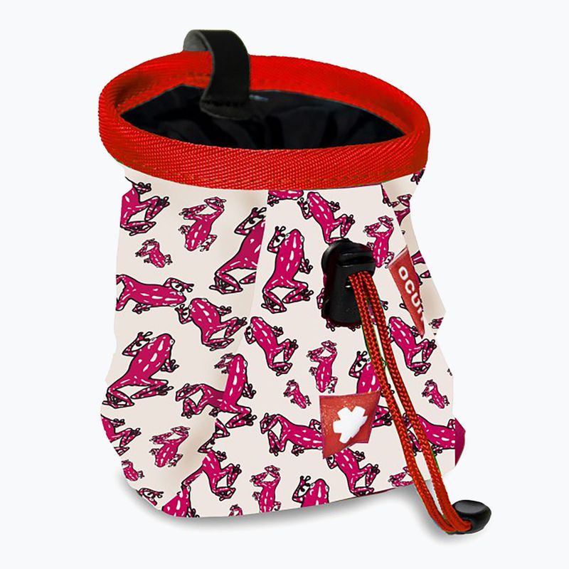 Ocun Lucky Kid Magnesia Tasche + Hüftgurt Frosch rosa